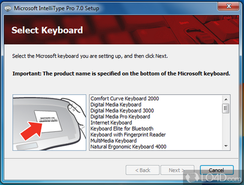 Software to Customise Your Microsoft Mouse - Screenshot of Microsoft IntelliPoint