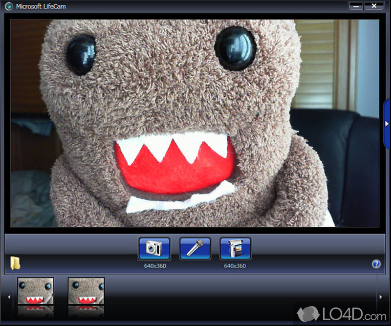 Multimedia software - Screenshot of Microsoft LifeCam