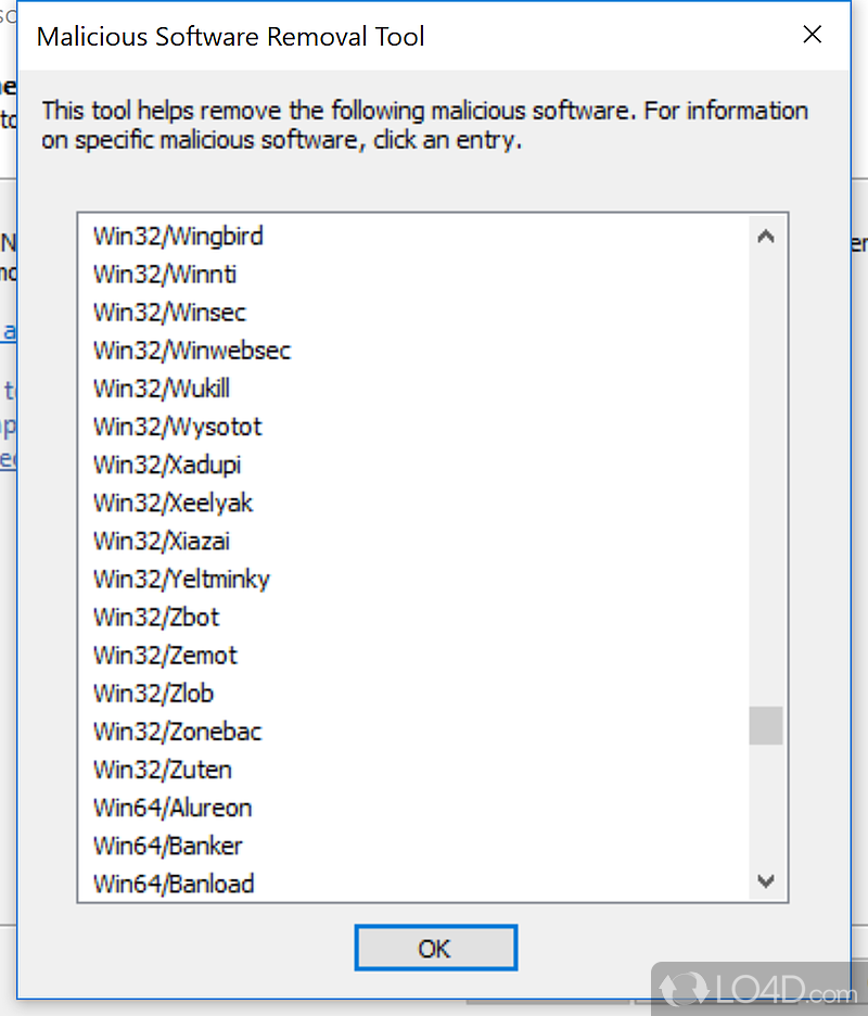 windows malicious software removal tool x64 installing 0