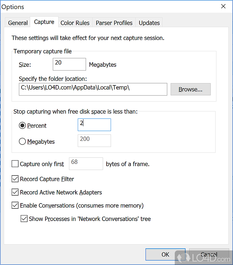A powerful network data capture and analysis application - Screenshot of Microsoft Network Monitor