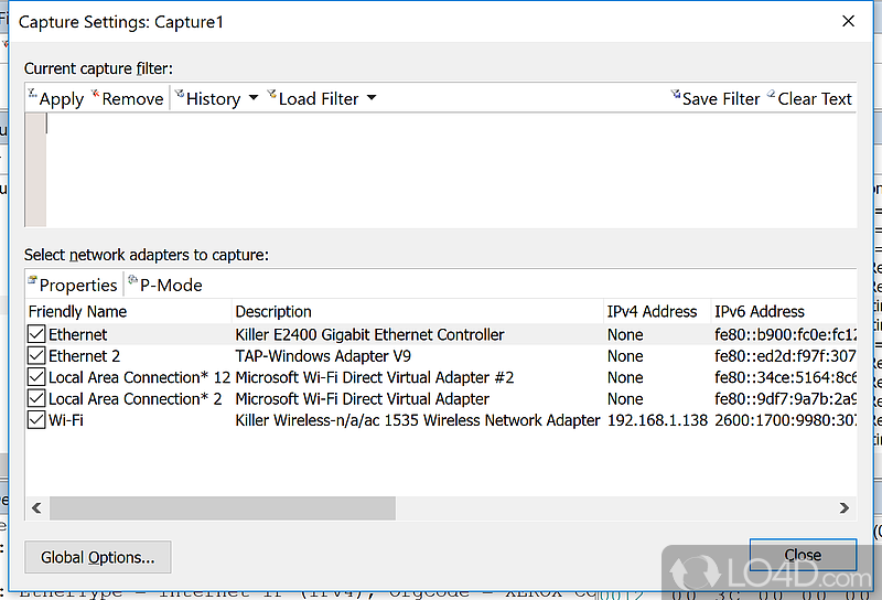 Analyse data packets with this Microsoft monitor - Screenshot of Microsoft Network Monitor