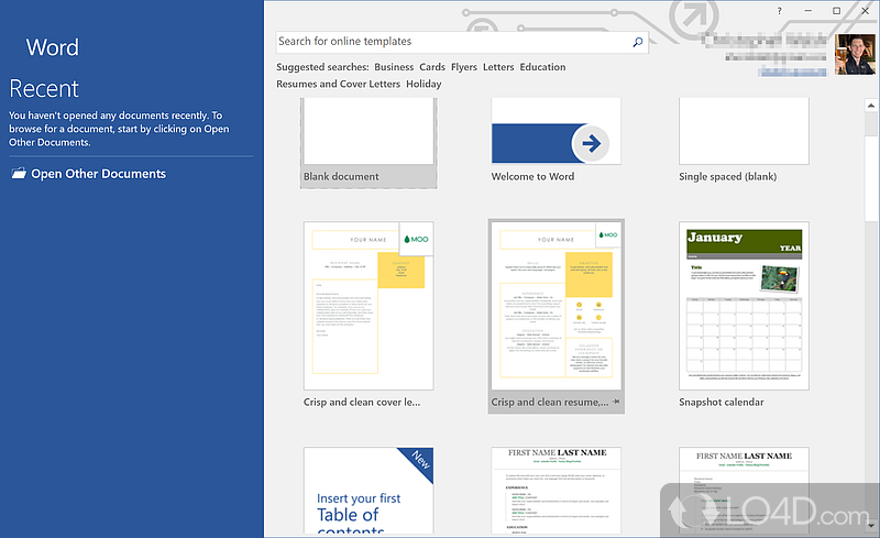 Office Home & Student - Screenshot of Microsoft Office 2016