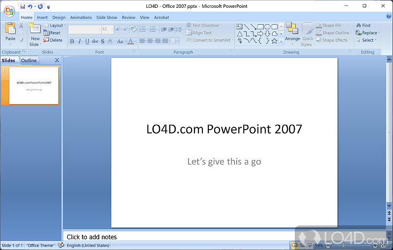 Microsoft Office 2007: Excel - Screenshot of Microsoft Office 2007