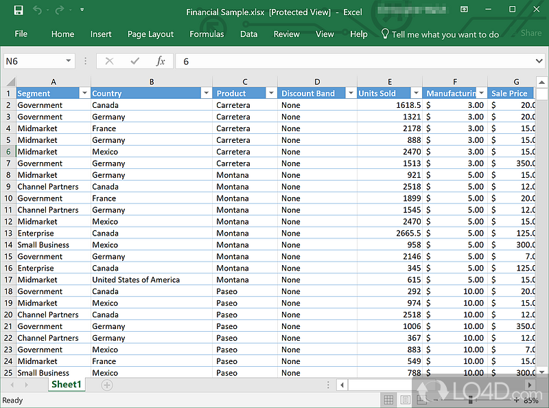 Edit PDF documents - Screenshot of Microsoft Office 2016