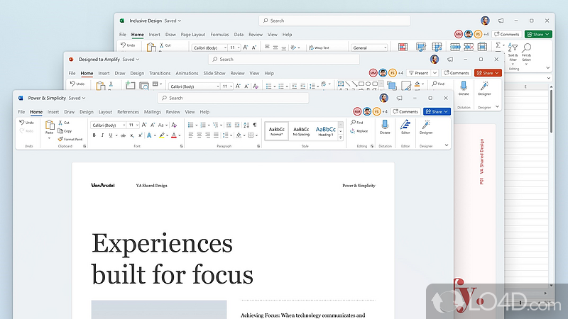 Complex features and multiple tools to use - Screenshot of Microsoft Office 2021