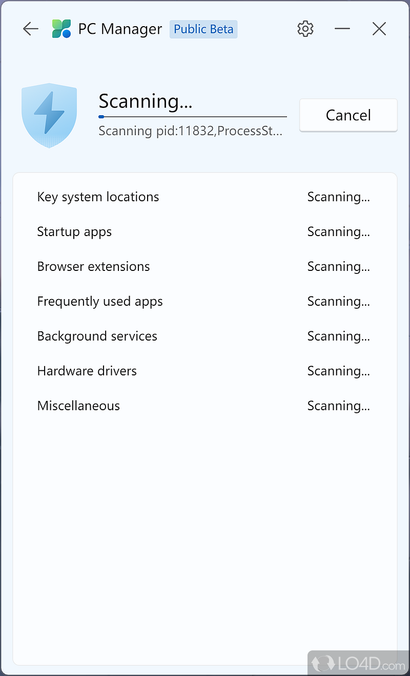 All-in-one solution - Screenshot of Microsoft PC Manager