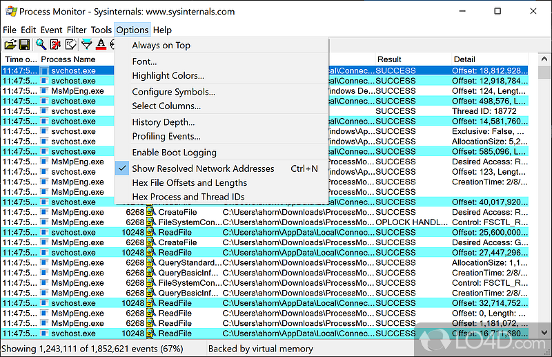 Process Monitor screenshot