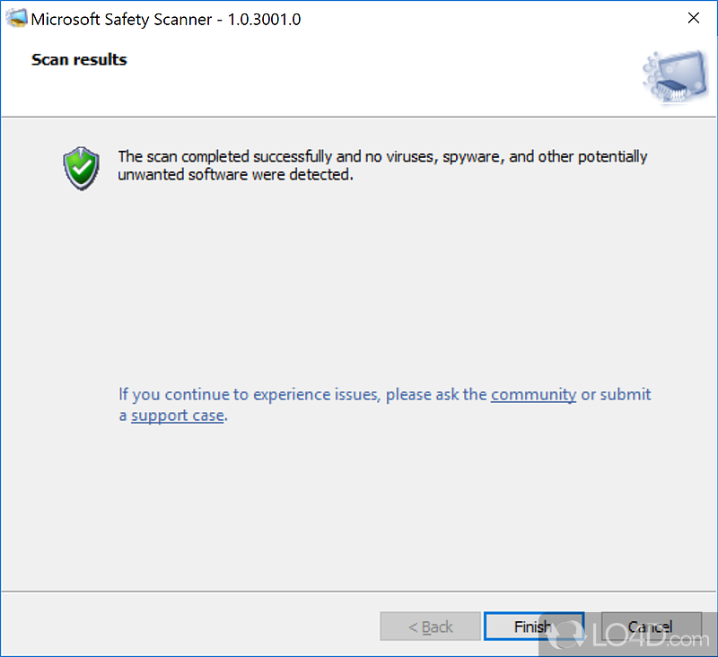 microsoft safety scanner download failed