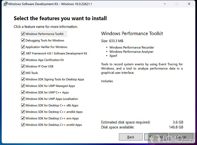 Develop Windows apps using cutting-edge native and managed technologies provided by Microsoft's software development kit - Screenshot of Microsoft Windows SDK