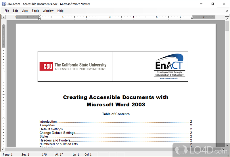 Microsoft Word Viewer Screenshots