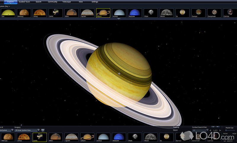 Virtual telescope for the PC developed by Microsoft Research - Screenshot of Microsoft WorldWide Telescope