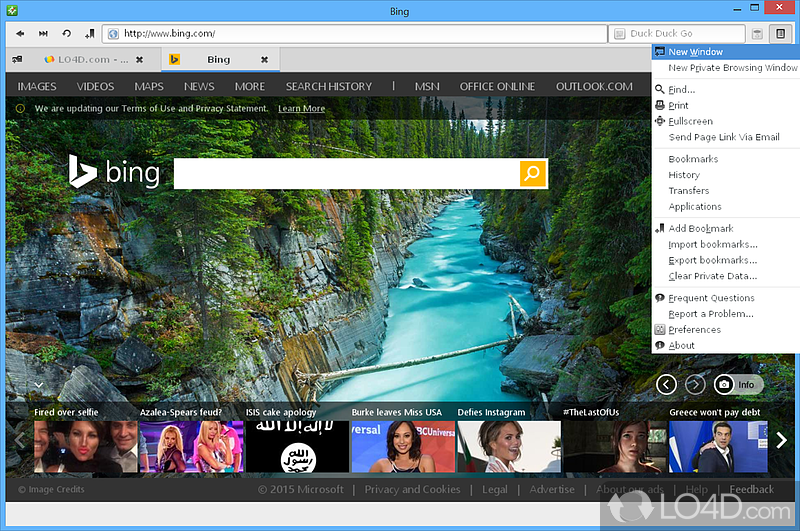 Modern browser with tabs and private mode - Screenshot of Midori