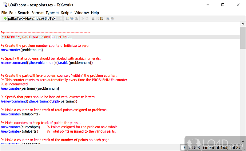 To write mathematical, technical or any scientific material, also providing a TEX document editor - Screenshot of MiKTeX