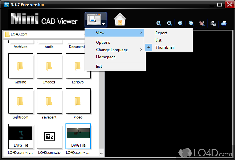 A CAD viewer so you don’t have to get AutoCAD - Screenshot of Mini CAD Viewer