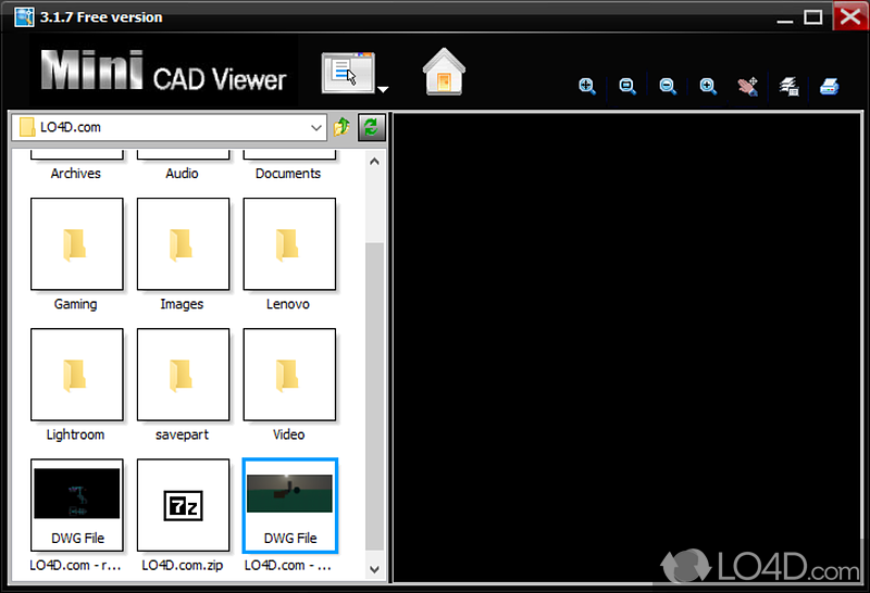 Compact AutoCAD viewer for the non-CAD user - Screenshot of Mini CAD Viewer