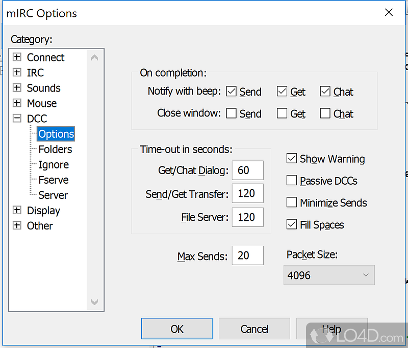 mIRC: User interface - Screenshot of mIRC