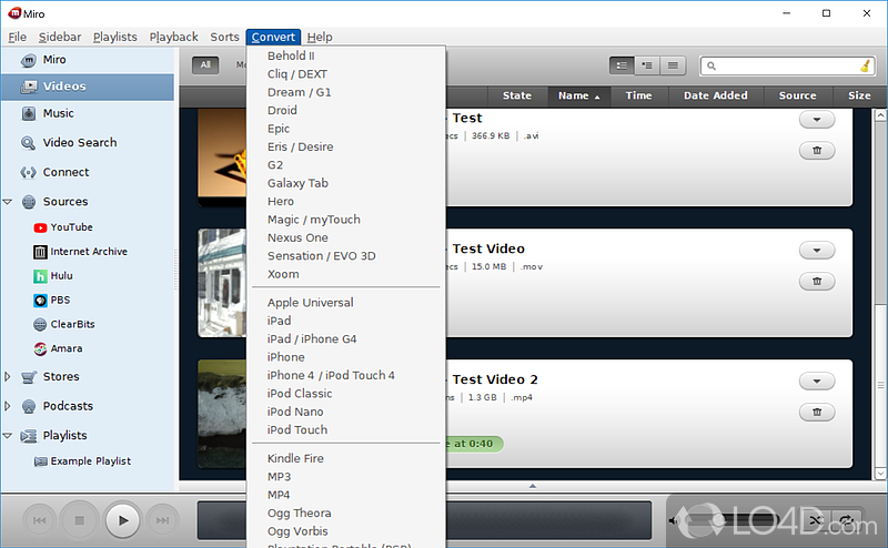 Miro: ITunes - Screenshot of Miro