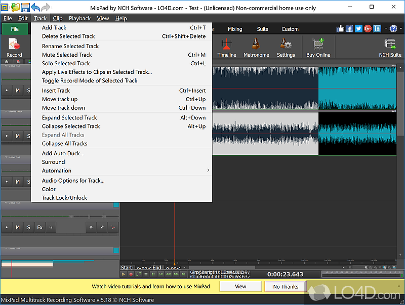 mixpad audio editor free download