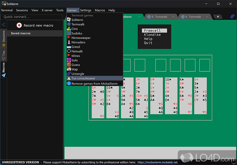 Well-organized interface - Screenshot of MobaXterm
