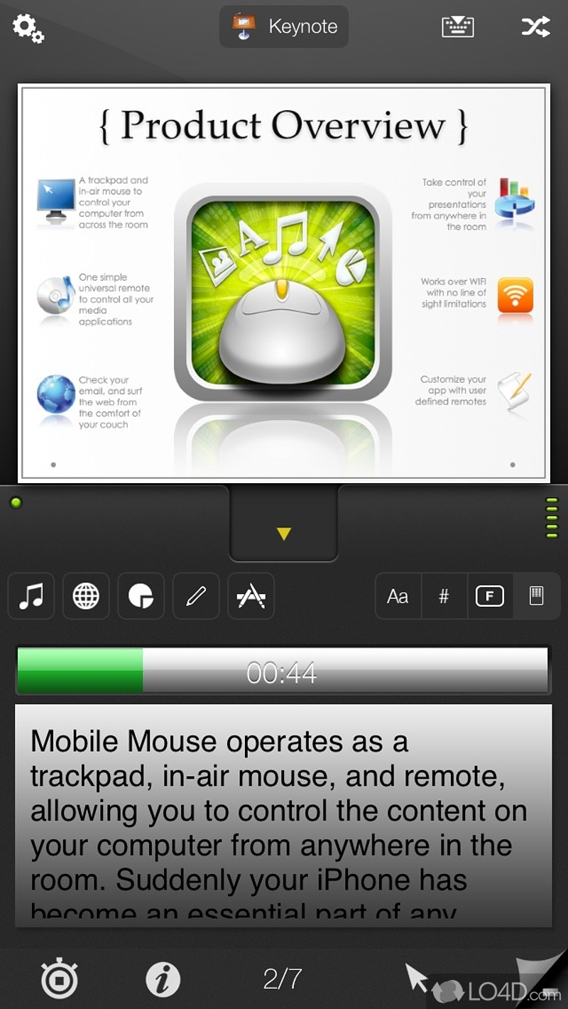 Fully configurable controls - Screenshot of Mobile Mouse Server
