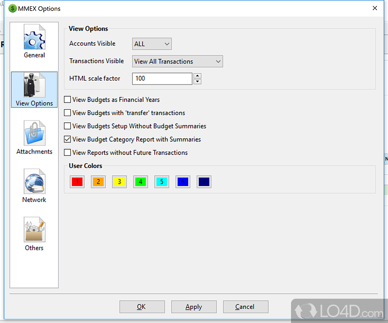 Money Manager Ex: User interface - Screenshot of Money Manager Ex