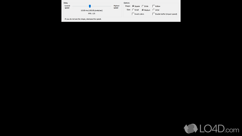 Portable application - Screenshot of Monitor Test Utility