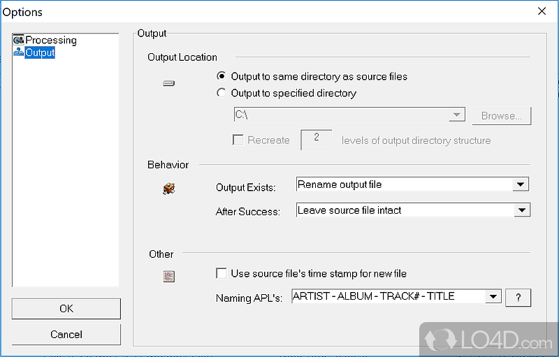 Compress audio files and detect errors - Screenshot of Monkey's Audio