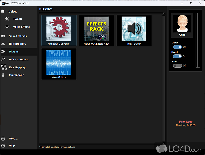 MorphVOX Pro: Voice changing - Screenshot of MorphVOX Pro