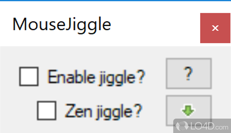 Simulate mouse input with this piece of software that prevents computer from registering idle times - Screenshot of Mouse Jiggler