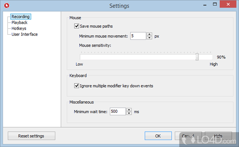 Record and repeat the mouse and keyboard actions - Screenshot of Mouse Recorder Premium