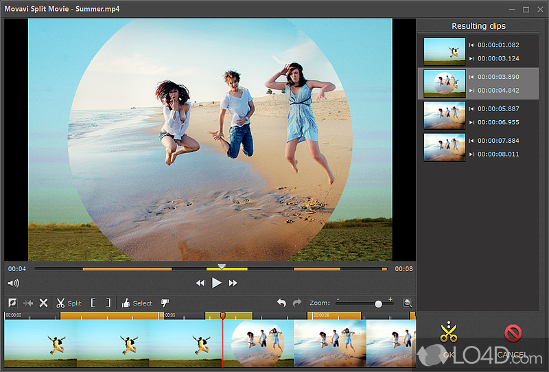 Cut and join video clips - Screenshot of Movavi Video Editor