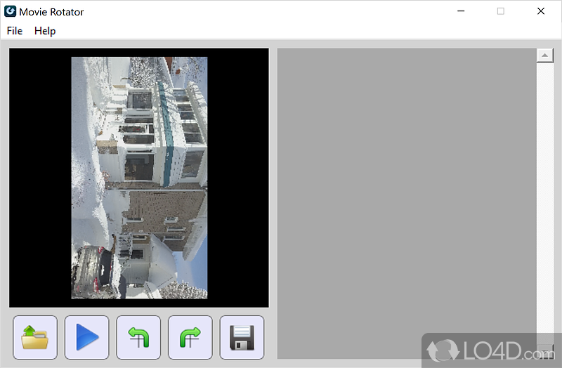 Quickly and rotates movies - Screenshot of Movie Rotator