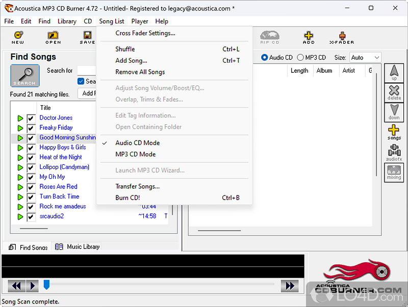 Mp3 CD Burner screenshot