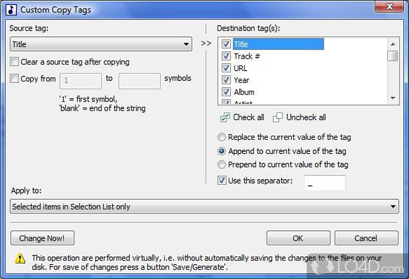 Mp3 Tag Assistant Professional: User interface - Screenshot of Mp3 Tag Assistant Professional
