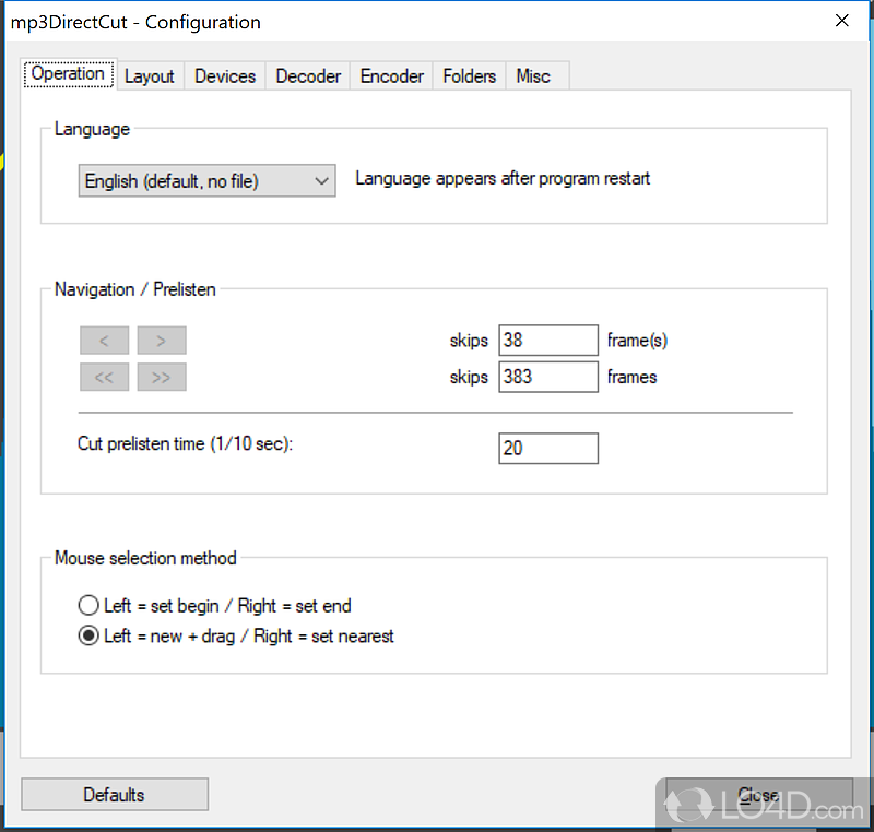 Use built-in controls and process multiple files in the same time - Screenshot of mp3DirectCut