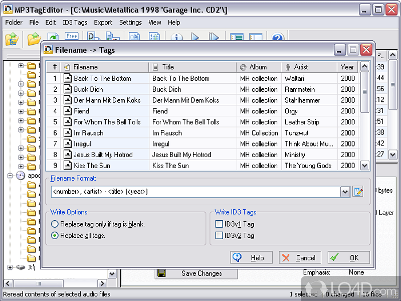 MP3TagEditor screenshot