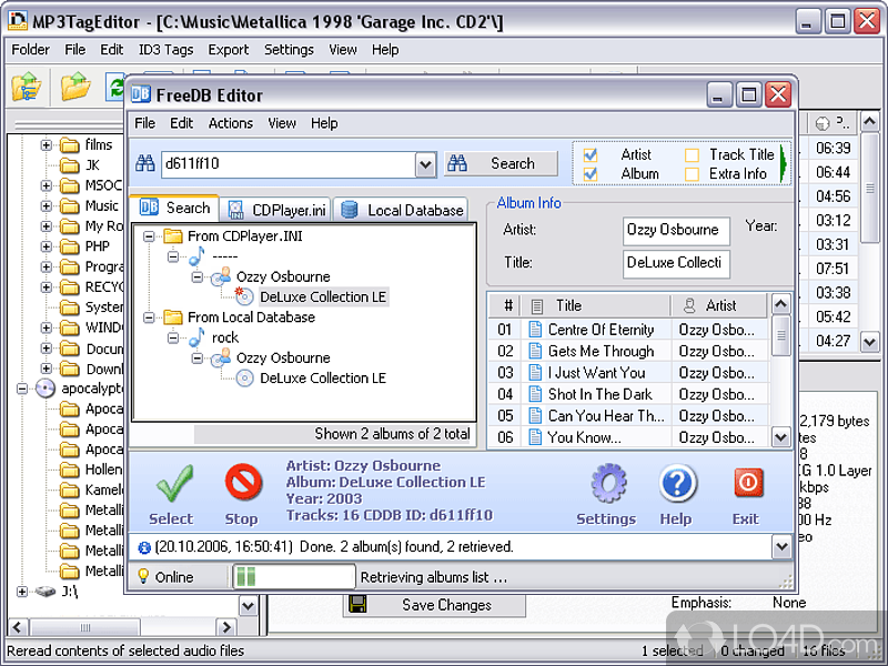 MP3TagEditor screenshot