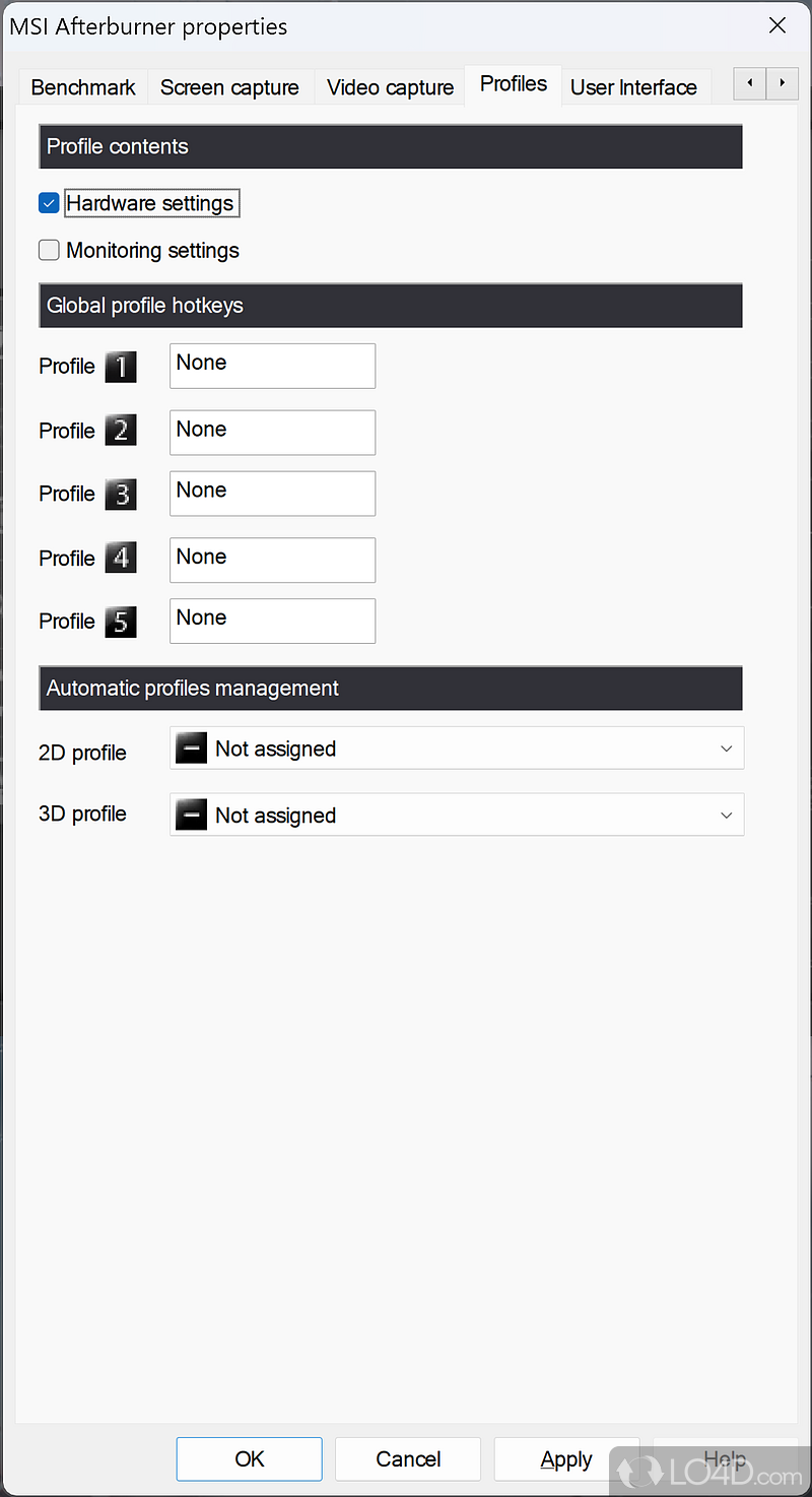 Applications require a high GPU - Screenshot of MSI Afterburner