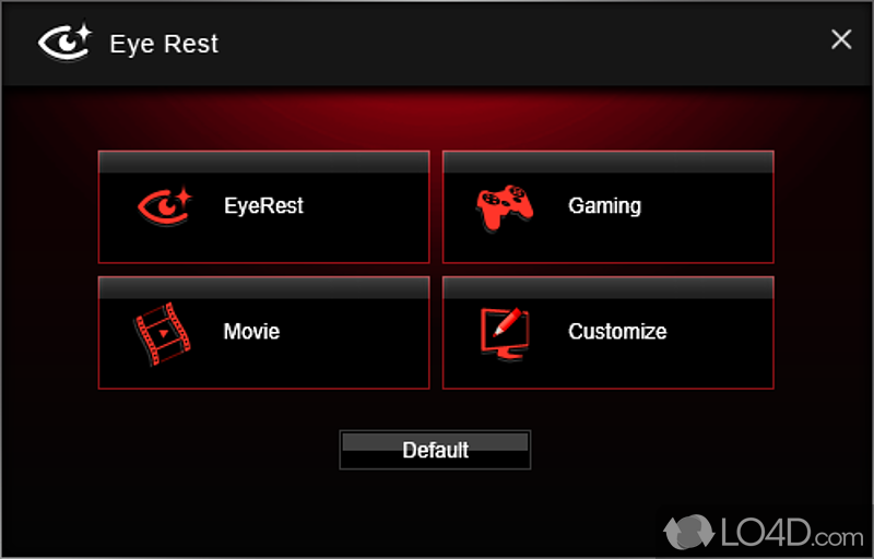 Tweak settings for MSI CPU and graphic card - Screenshot of MSI Gaming App