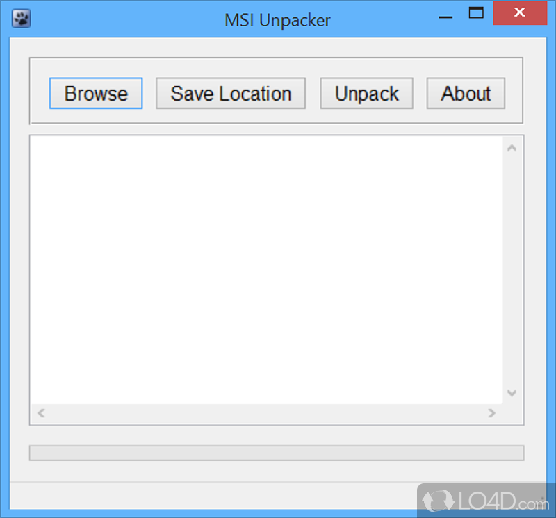 Effectively extract the contents of an MSI installation file - Screenshot of MSI Unpacker