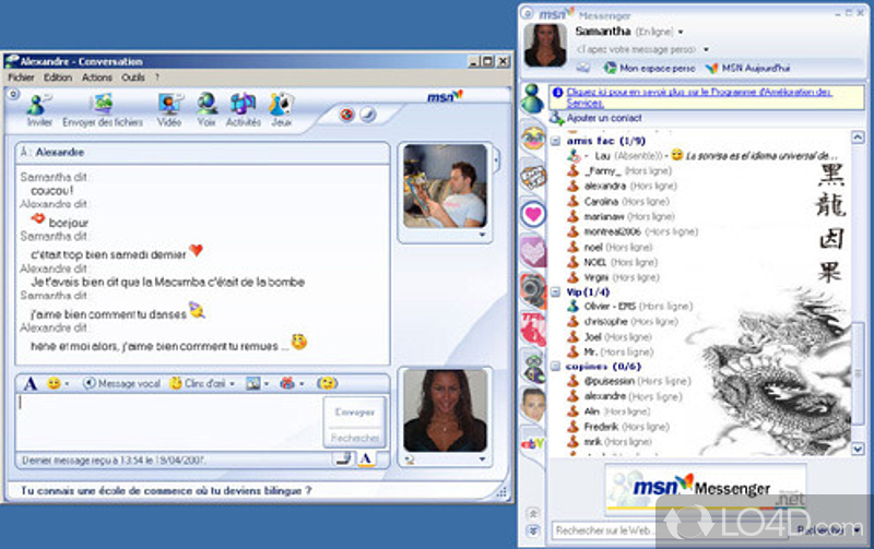 MSN Messenger screenshot