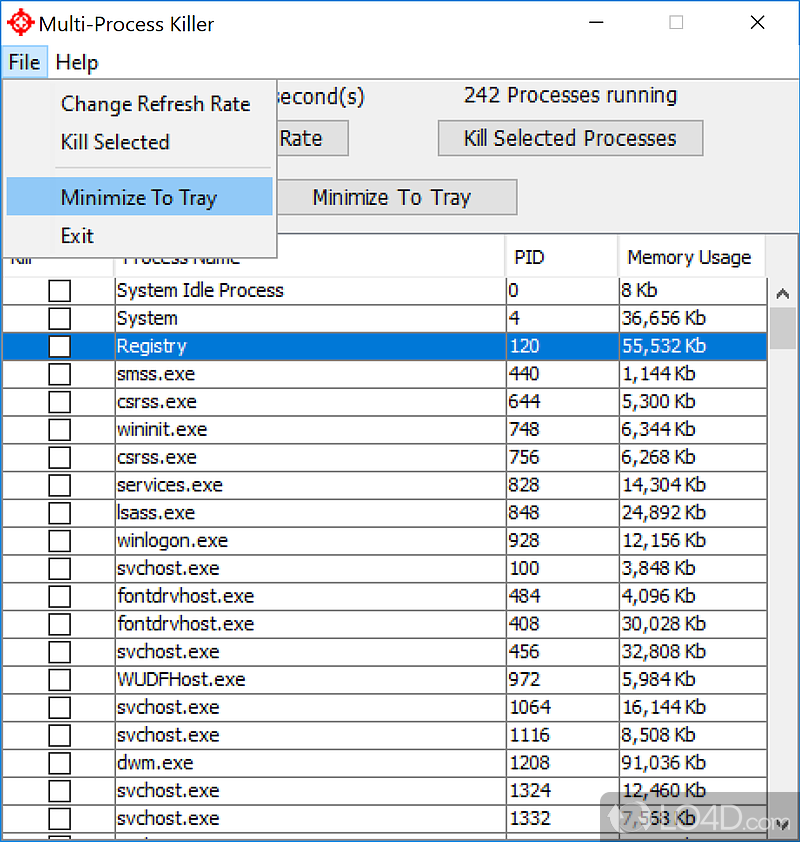 Multi-Process Killer: Simple looks - Screenshot of Multi-Process Killer