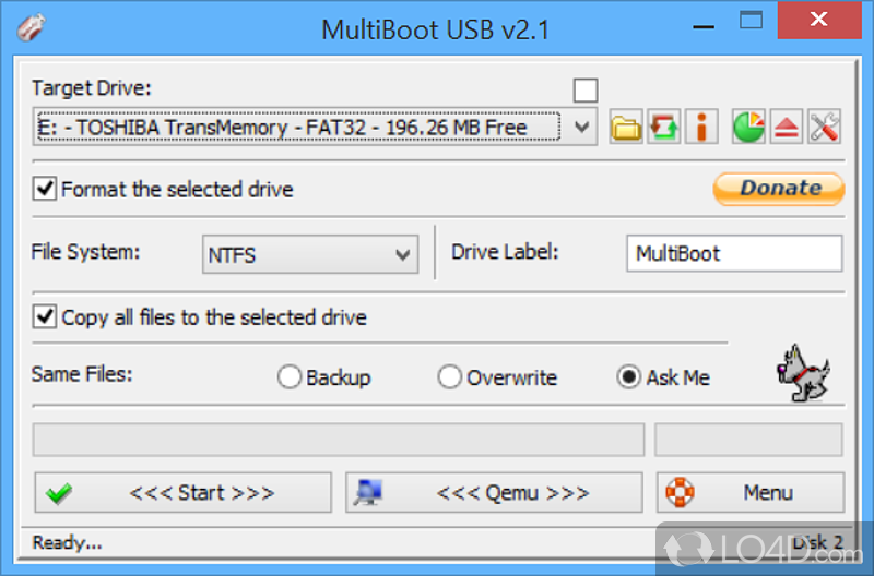 Make a bootable usb from iso file