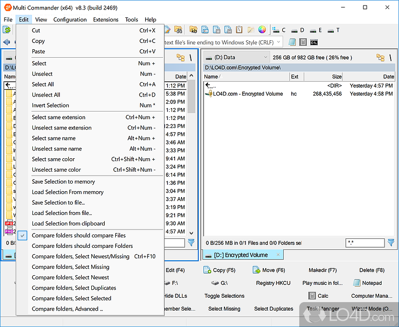 Versatile file operations - Screenshot of Multi Commander