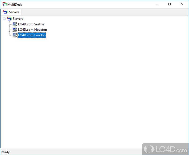 Connect to another computer in network - Screenshot of MultiDesk