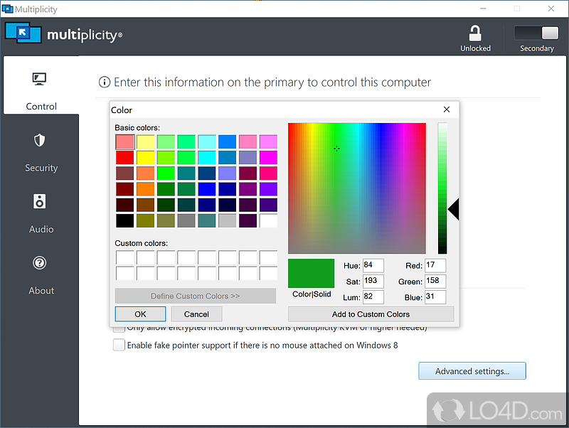 Connect multiple PCs and move files seamlessly - Screenshot of Multiplicity