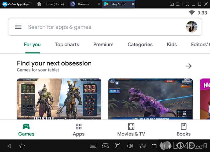 Install applications and browse the Internet in an Android environment - Screenshot of MuMu App Player