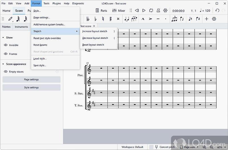 Freeware music notation program - Screenshot of MuseScore