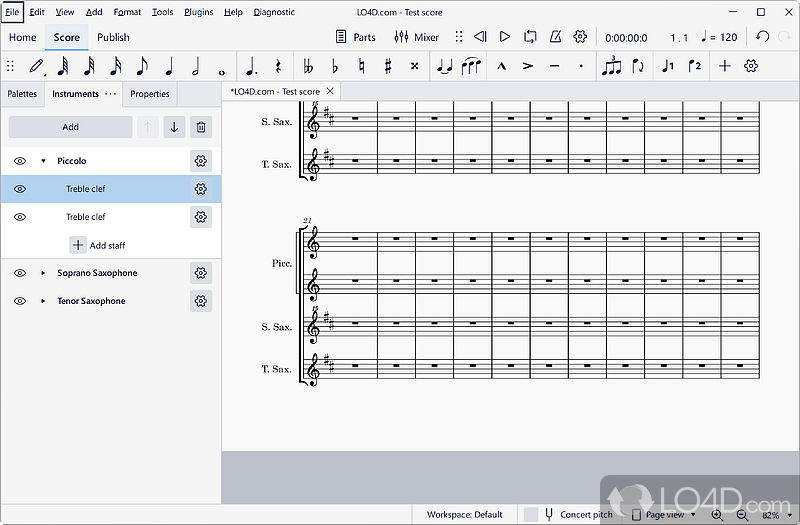 musescore copy and paste