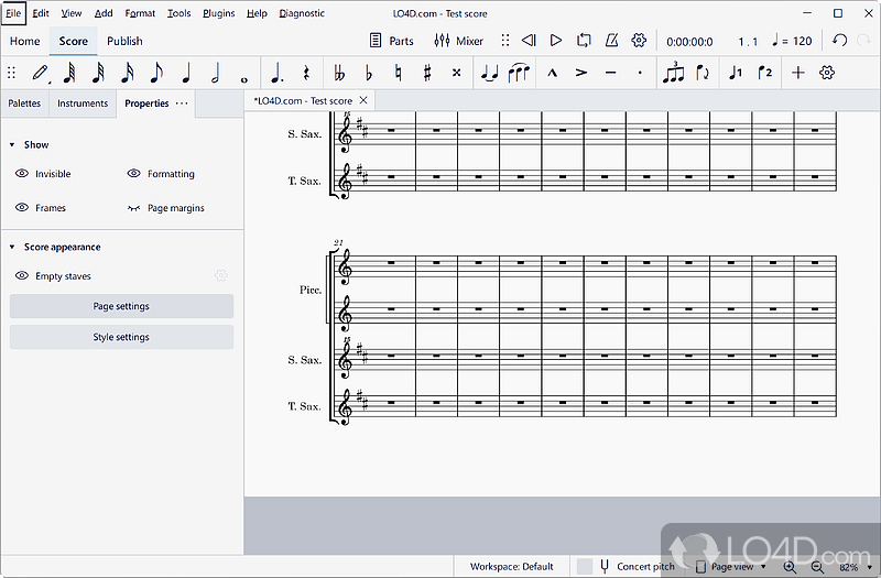 Notation program to create music - Screenshot of MuseScore